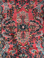 Skinny Narrow Vintage Floral Persian Runner / 2'8 x 12'4 Runner #4304-1