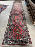 Skinny Narrow Vintage Floral Persian Runner / 2'8 x 12'4 Runner #4304-1
