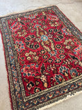 2x3 Small Antique Persian Floral Scatter Rug #2771
