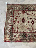 Worn Antique Turkish Rug / 4' x 6'4 Rug #1216ML