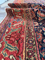 Palatial Vintage Persian Rug / 7x20 Vintage Persian Rug / 7x21 Vintage Rug #4305
