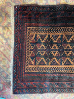 Small Tribal Vintage Rug / Mint Condition 1'9 x 2'8 Persian Baluch Rug #3387