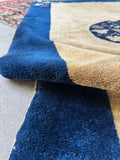 1930s Chinese Nichols style area rug crafted from premium hand knotted wool.