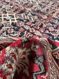 Luxurious vintage Mahal rug with traditional Herati repeat pattern