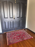 3’4 x 4’1 Vintage Persian Sarouk rug #1332