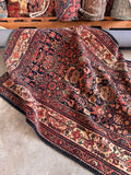 Durable high traffic kitchen runner rug showing full 3'10 x 9' dimensions and flat, sturdy construction.