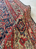 Pistachio green main border with stylized botanical motifs.
