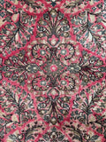 Heavy duty floral Sarouk rug with balanced design.