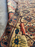 Underside of rug showing tight knotting and secure weaving.