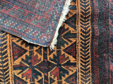 Small Tribal Vintage Rug / Mint Condition 1'9 x 2'8 Persian Baluch Rug #3387
