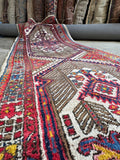 15' Vintage Persian Seraband Runner / Heavy Tribal Persian Hallway Rug 3'9 x 14'9 Runner #4463