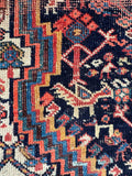 9x11 Antique Persian Heriz Rug with Marigold Yellow #3472