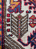 15' Vintage Persian Seraband Runner / Heavy Tribal Persian Hallway Rug 3'9 x 14'9 Runner #4463