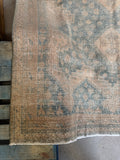 Muted Vintage Persian Rug / 5'8 x 7'6 Afshar Rug #4158