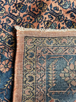 underside of gorgeous Persian Sarouk rug