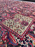Rug texture showing central medallion with a low pile 