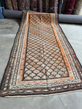 Vintage desert tone runner with mellow and vibrant dyes.