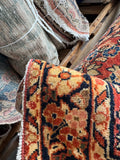 Long Skinny Vintage Persian Runner / 2'7 x 16'6 Antique Sarouk Runner #4523