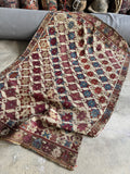 Antique Turkish Flat Weave Kilim Rug / All-Over 8-Pointed Star Pattern / 3’8 x 6’4 Rug #3858