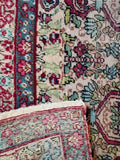 Antique Persian Lavar Kerman Scatter Rug / 1'10 × 2'5 Rug #4504