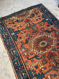 Small Antique Persian Malayer Rug / 2'7 × 4'2 Rug #4491