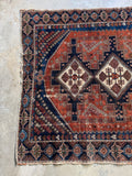 Worn Antique Persian Afshar Tribal Rug / 6x7 Rug #4500