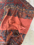 Battered and Bruised Soumak Flat Weave / 4'7 x 8'9 Rug #4572ML