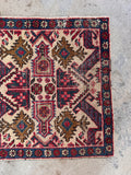 Rare antique Caucasian rug woven north of Persia near the Caspian Sea.