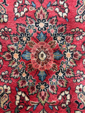 Pristine condition antique Persian rug with a thick, plush pile and timeless floral patterns.