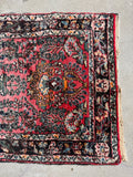 Skinny Narrow Vintage Floral Persian Runner / 2'8 x 12'4 Runner #4304-1