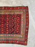 3x8 Heavily Abrashed Vintage Persian Runner #4457