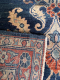 Collectible Persian rug weave showing the back foundation and tight knot count of the piece.