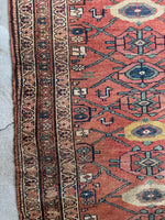 Antique Persian Tribal Runner / 3'7 x 10'8 Malayer Runner #4099