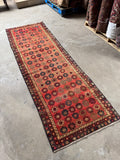 Vibrant mid-century Persian runner with playful color story.