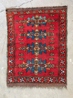 Small red rug