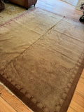 Large Neutral Vintage Rug / 8' x 9'10 Antique Chinese Rug #1263
