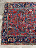 Large Vintage Persian Heriz Rug / 6'5 x 9'5 Rug #4304
