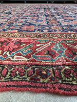 Palatial Vintage Persian Rug / 7x20 Vintage Persian Rug / 7x21 Vintage Rug #4305