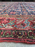 Palatial Vintage Persian Rug / 7x20 Vintage Persian Rug / 7x21 Vintage Rug #4305