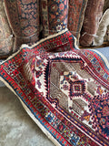 15' Vintage Persian Seraband Runner / Heavy Tribal Persian Hallway Rug 3'9 x 14'9 Runner #4463