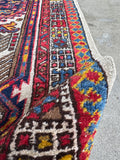 15' Vintage Persian Seraband Runner / Heavy Tribal Persian Hallway Rug 3'9 x 14'9 Runner #4463
