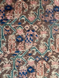 Antique Tabriz rug 10’4 x 14’ dense pattern small scale art.