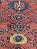Antique Persian Tribal Runner / 3'7 x 10'8 Malayer Runner #4099