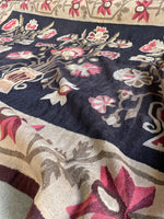 6x9 Antique Flat Weave Floral Kilim #3433