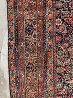 Large and Lean Antique Persian Rug / 6'7 x 13'2 Antique Persian Rug #4228ML