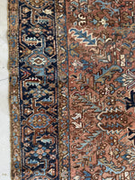 8x11 Persian Heriz / Antique Persian Rug #3762
