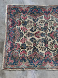 Small Vintage Floral and Plush Persian Rug / 4x7 Kerman Rug #3904