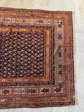 Antique Persian Runner / 4' x 16'4 Persian Malayer #4346
