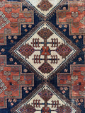 Worn Antique Persian Afshar Tribal Rug / 6x7 Rug #4500