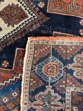 Worn Antique Persian Afshar Tribal Rug / 6x7 Rug #4500
